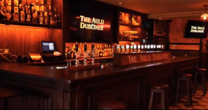 Auld Dubliner pub bar lighting installation, Liverpool, Fox Electrical commercial project