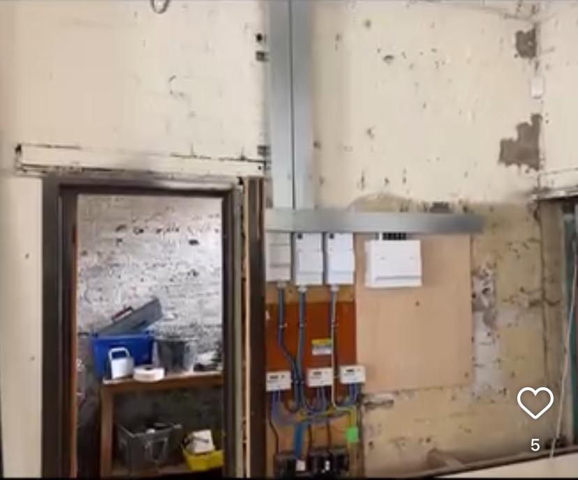 Neatly wired commercial meter cupboard and sub-mains installation